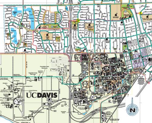 UC Davis Bike-Town Map